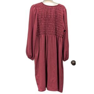 👗Cotton Bleu Smocked Cottagecore Midi Dress | Curvy Fit 1X | Made in USA